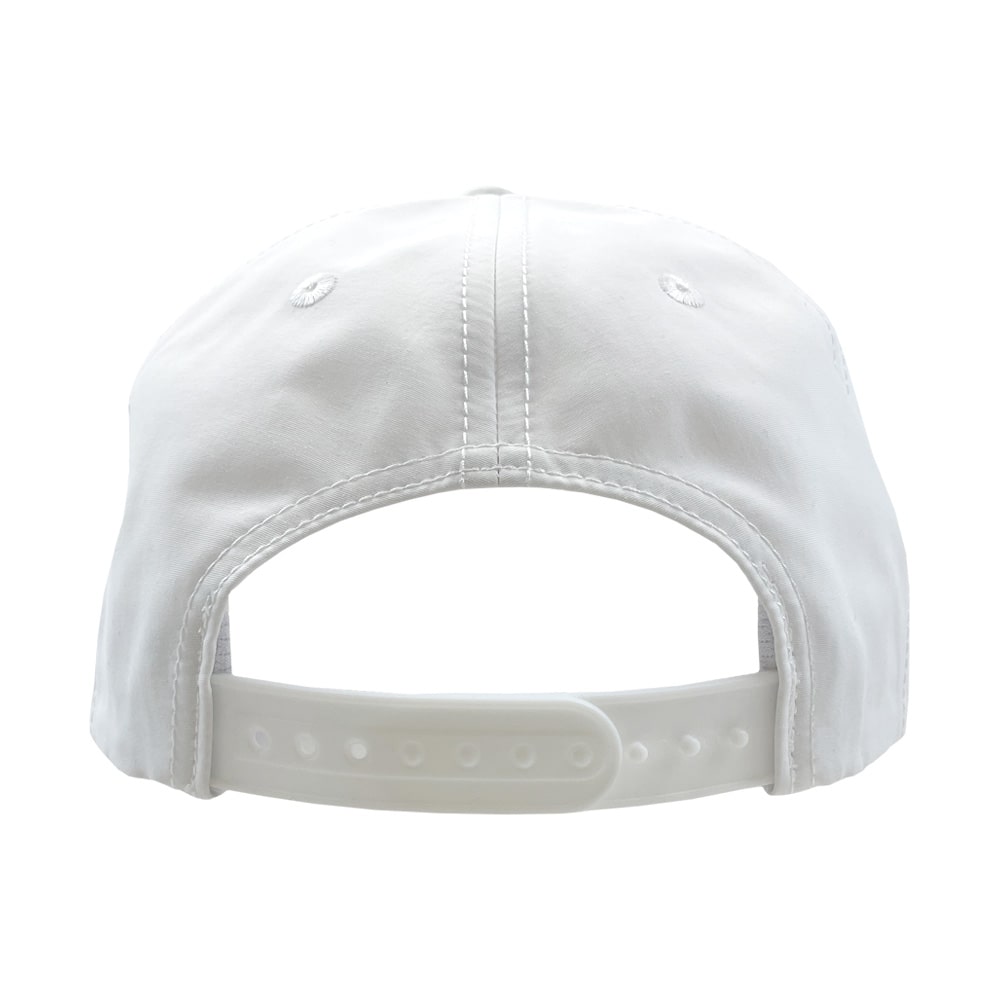 White::White hat with black logo on front